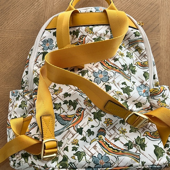 Tory Burch Ella Nylon Printed Backpack (Painted Caning
Wirth Birds/ New Ivory - Picture 2 of 7